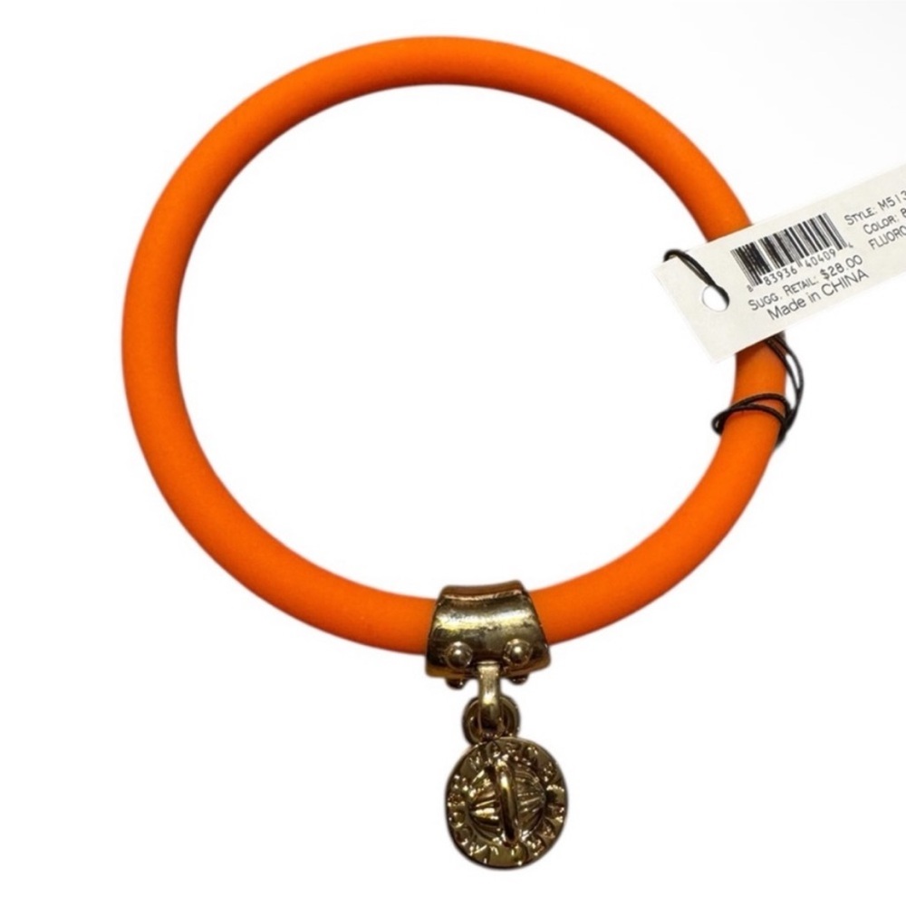 NWT Marc by Marc Jacobs Fluoro Orange Silicone Bracelet